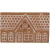 Clayre & Eef GBBMC-2 Stuoia per porta stile country marrone bianco 75x45x1 cm