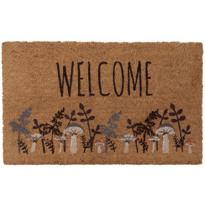 Clayre & Eef LFJMC Tappeto per porta Marrone Beige 75x45x1 cm