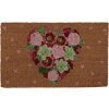 Clayre & Eef MC251 Tappeto per porta con motivo a cuore 75x45x1 cm