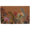 Clayre & Eef WFFMC Tappeto per porta con motivo floreale 75x45x1 cm