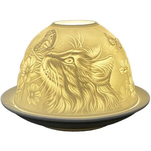 Clayre & Eef 6CE1809 Porta tealight Gatto in...