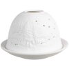 Clayre & Eef 6CE1814 Portacandele Stelle Ø 12x8 cm Bianco