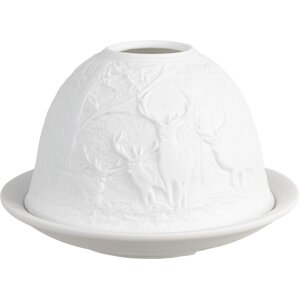 Clayre & Eef 6CE1818 Portacandele Cervo Ø 12x8...