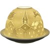 Clayre & Eef 6CE1820 Portacandele in porcellana bianca Ø 12x8 cm Natale