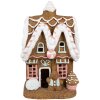 Clayre & Eef 6MG0054 Decorazione casa di pan di zenzero con LED 22x18x39 cm