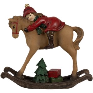 Clayre & Eef 6PR4181 Decorazione Bambino su cavallo a...