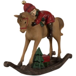 Clayre & Eef 6PR4181 Decorazione Bambino su cavallo a...