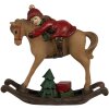 Clayre & Eef 6PR4181 Decorazione Bambino su cavallo a dondolo 11x4x10cm