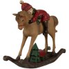 Clayre & Eef 6PR4181 Decorazione Bambino su cavallo a dondolo 11x4x10cm