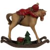 Clayre & Eef 6PR4181 Decorazione Bambino su cavallo a dondolo 11x4x10cm