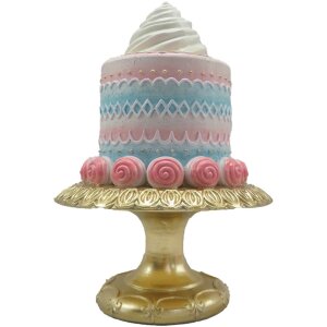 Clayre & Eef 6PR4221 Decorazione Torta Rosa Blu...