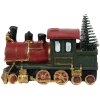 Clayre & Eef 6PR4335 Decorazione locomotiva 11x5x7 cm verde rosso oro