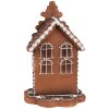 Clayre & Eef 6PR4344 Decorazione casa di pan di zenzero con LED 13x13x20 cm
