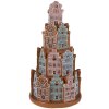 Clayre & Eef 6PR4350 Casetta decorativa con LED Ø 18x33 cm 3xAAA