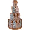 Clayre & Eef 6PR4350 Casetta decorativa con LED Ø 18x33 cm 3xAAA