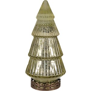 Clayre & Eef 6GL4569GR Albero di Natale con LED Verde...
