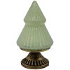 Clayre & Eef 6GL4581 Albero di Natale con LED Verde Ø 10x18 cm