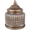 Clayre & Eef 6GL4598 Decorazione in vetro con LED Ø 10x13 cm stile vintage