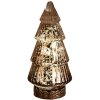 Clayre & Eef 6GL4603 Albero di Natale con LED Ø 8x16 cm Marrone
