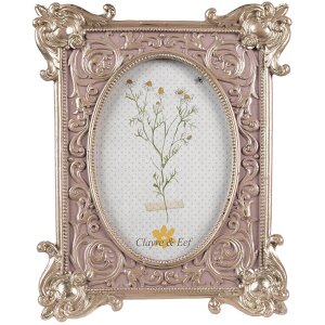 Clayre & Eef 2F1115 Portafoto color argento rosa...