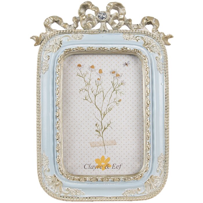 Clayre & Eef 2F1119 Portafoto blu 17x2x24 cm / 10x15 cm