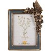 Clayre & Eef 2F1126 Portafoto 18x3x26 cm 13x18 cm Blu Oro