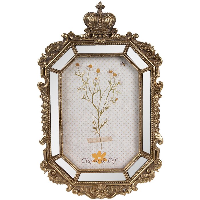 Clayre & Eef 2F1129 Portafoto Oro 15x3x24 cm / 10x15 cm