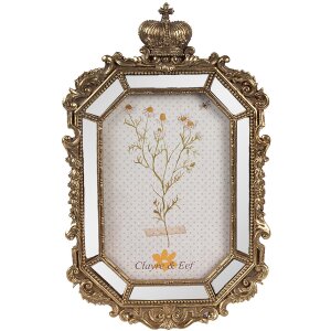 Clayre & Eef 2F1129 Portafoto Oro 15x3x24 cm / 10x15 cm