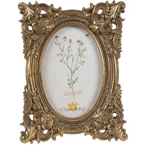 Clayre & Eef 2F1133 Portafoto Oro 16x3x21 cm 10x15 cm