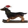 Clayre & Eef 6PR4173 Decorazione Statua Cane Bassotto 10x3x7 cm