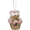 Clayre & Eef 6PR4210 Gruccia biscotto oro rosa Ø 5x6 cm