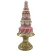 Clayre & Eef 6PR4220 Decorazione torta Ø 8x21 cm Oro rosa