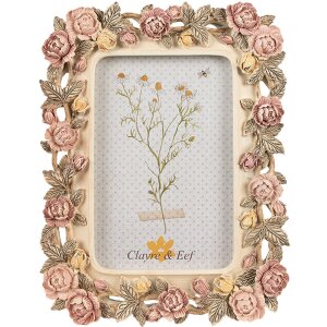 Clayre & Eef 2F1134 Portafoto motivo floreale 17x2x21...