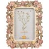 Clayre & Eef 2F1134 Portafoto motivo floreale 17x2x21 cm 10x15 cm