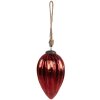 Clayre & Eef 6GL4547L Guaina per albero di Natale rossa Ø 9x16 cm
