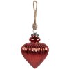 Clayre & Eef 6GL4548M Bomboniere per albero di Natale Ø 10x13 cm Rosso