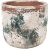 Clayre & Eef 6TE0530M Vaso da fiori beige Ø 14x12 cm