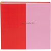 Goldbuch Album fotografico Colorazione Rosso Rosa 25x25 cm 60 pagine fogli di vetro