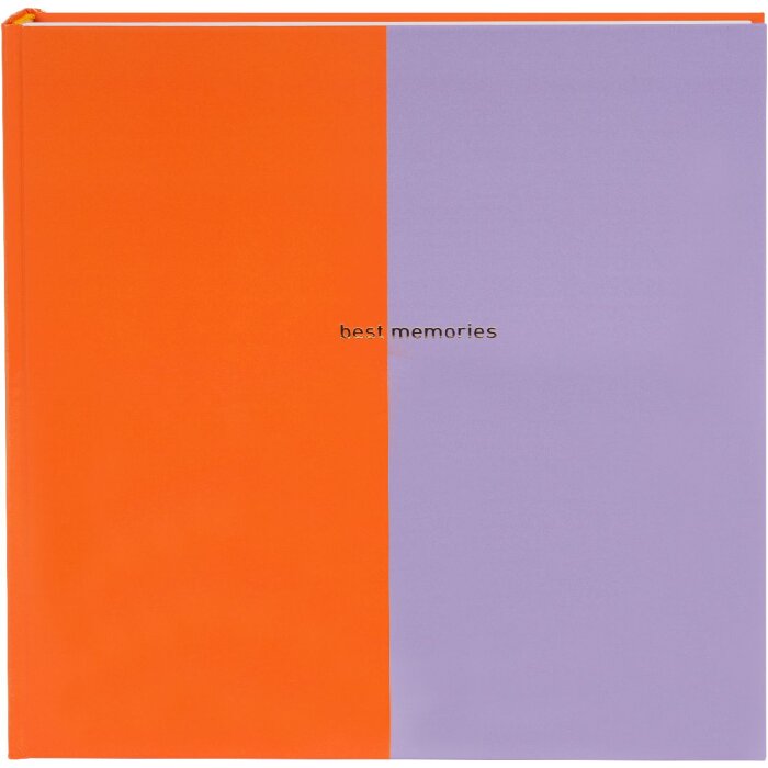 Album fotografico Goldbuch Colorazione arancio/lilla 30x31 cm 60 pagine carta artistica