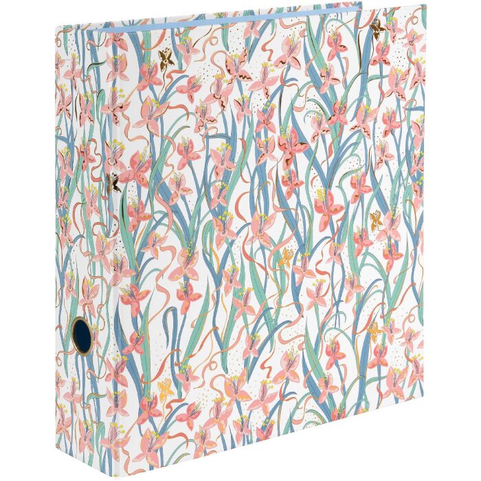 Goldbuch Garden Chic Cartella a leva bianca 28x32 cm con rilievi in oro