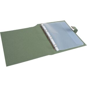 Cartella documenti Goldbuch Bella Vista carciofo 27x34 cm 5 tasche lino