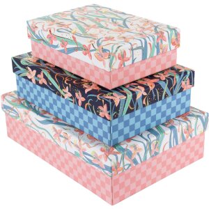 Set di scatole di cartone Goldbuch Garden Chic 3...