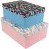Set di scatole di cartone Goldbuch XL Garden Chic set di 2 goffrature dorate 22x30 cm 25x35 cm