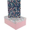 Set di scatole di cartone Goldbuch XL Garden Chic set di 2 goffrature dorate 22x30 cm 25x35 cm