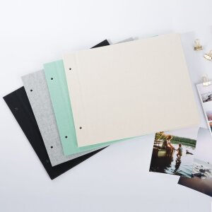 Copertina di album Goldbuch in lino grigio 30x25 cm