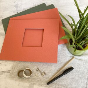 Copertina album Goldbuch Bella Vista Artichoke 30x25 cm lino verde