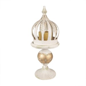 Clayre & Eef 5Y1212 Decorazione Ornamento Beige Oro Ø 22x53 cm