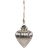 Clayre & Eef 6GL4539L Guaina per albero di Natale argento Ø 16x20 cm