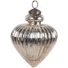 Clayre & Eef 6GL4539S Guaina per albero di Natale argento Ø 10x12 cm