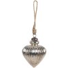 Clayre & Eef 6GL4539S Guaina per albero di Natale argento Ø 10x12 cm